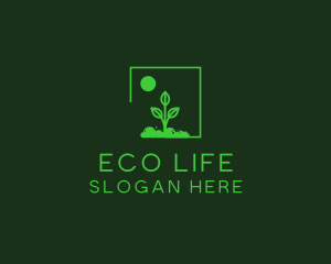 Green Plant Gardening logo design