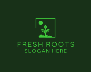 Green Plant Gardening logo design