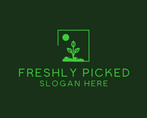 Green Plant Gardening logo design