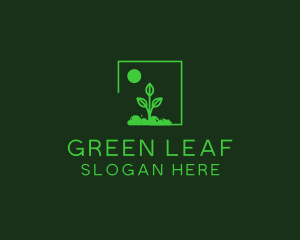 Green Plant Gardening logo design