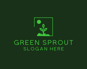 Green Plant Gardening logo design