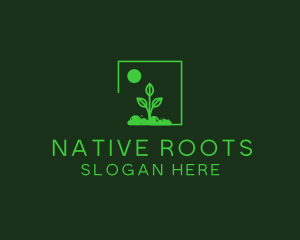 Green Plant Gardening logo design