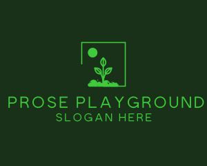 Green Plant Gardening logo design