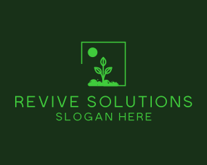 Green Plant Gardening logo design