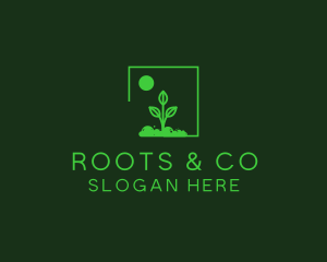 Green Plant Gardening logo design