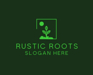 Green Plant Gardening logo design