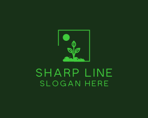 Green Plant Gardening logo design