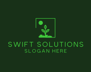 Green Plant Gardening logo design