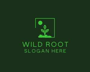 Green Plant Gardening logo design