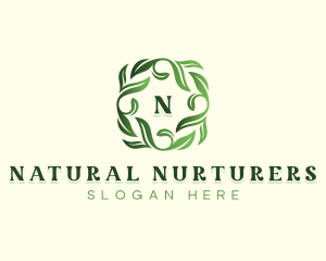 Nature Herbal Leaf logo design