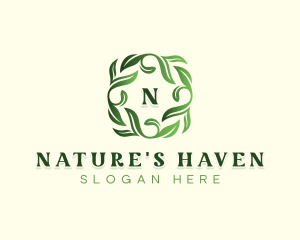 Nature Herbal Leaf logo design