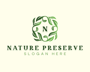 Nature Herbal Leaf logo design