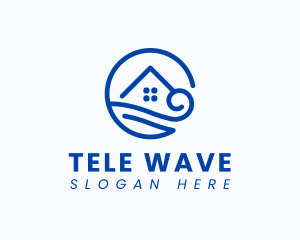 Water Wave House logo design