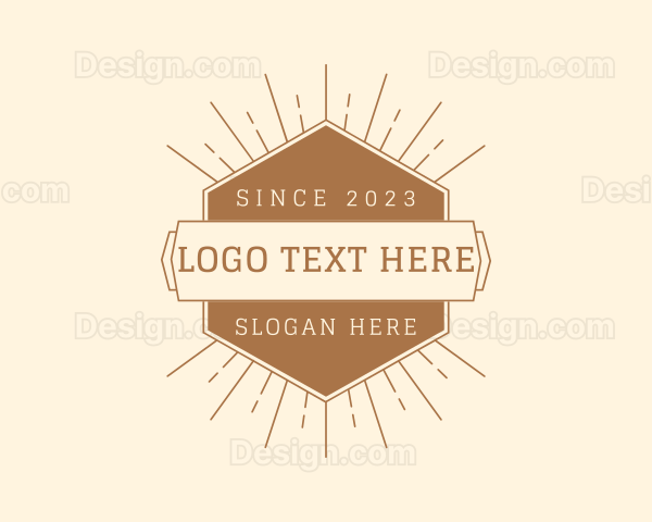 Sunshine Hexagon Banner Logo