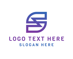 Futuristic Letter S Monogram logo