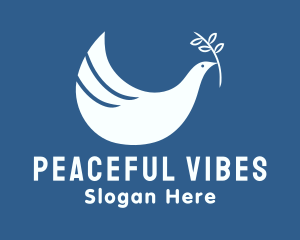 Peace Freedom Dove logo design