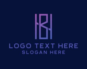 Elegant Business Brand Letter HB Logo