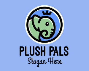 Baby Elephant Prince logo design