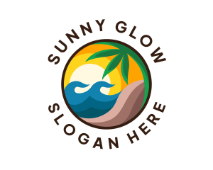 Sunset Beach Resort logo design