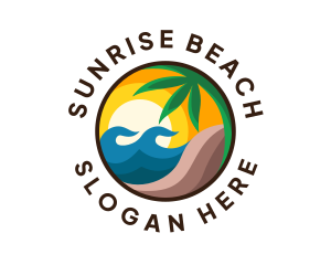 Sunset Beach Resort logo design