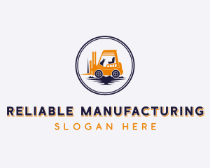 Forklift Construction Machinery logo