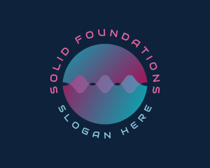 Digital Sound Audio Wave  Logo
