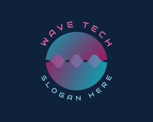 Digital Sound Audio Wave  logo design