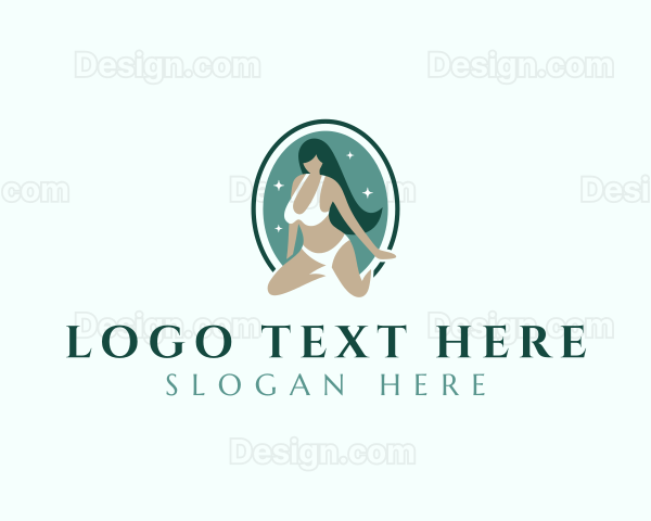 Sexy Lady Bikini Fashion Logo