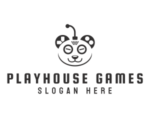 Game Controller Panda logo design