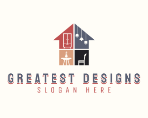 Interior Design Furniture logo design