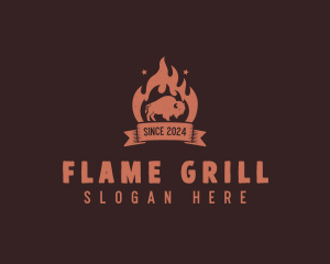 Beef Barbecue Grill logo design