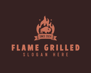 Beef Barbecue Grill logo design