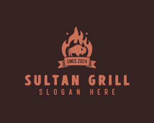 Beef Barbecue Grill logo design