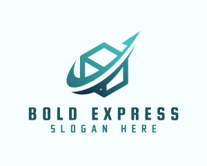 Express Arrow Box logo design