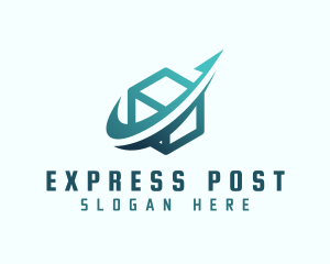 Express Arrow Box logo design