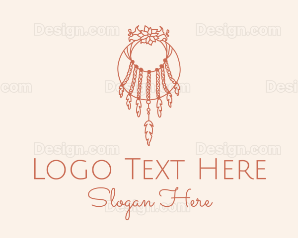 Floral Hanging Boho Decor Logo