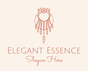 Floral Hanging Boho Decor logo design