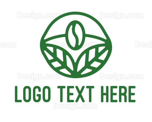 Organic Coffee Bean Logo