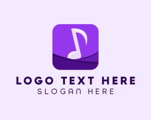 Purple Music App  Logo