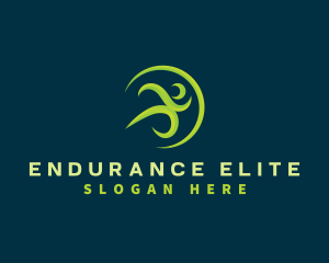 Marathon Runner Athlete logo