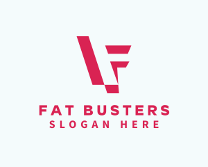 Fast Courier Letter F logo design