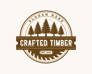 Carpentry Woodwork Sawmill logo design