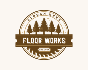 Carpentry Woodwork Sawmill logo design