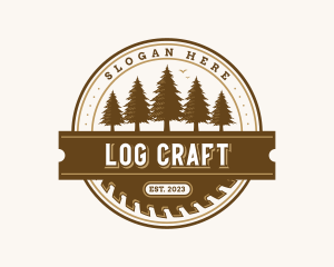 Carpentry Woodwork Sawmill logo design