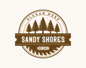 Carpentry Woodwork Sawmill logo design