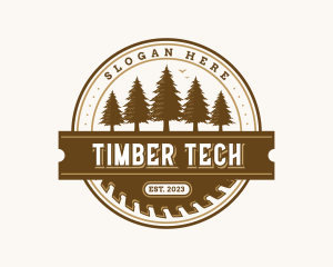 Carpentry Woodwork Sawmill logo design