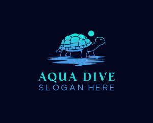 Wild Sea Turtle logo design