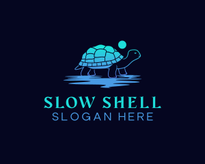 Wild Sea Turtle logo design