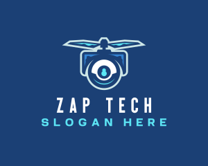 Flying Tech Drone logo design