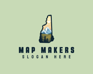 New Hampshire Mountain logo design